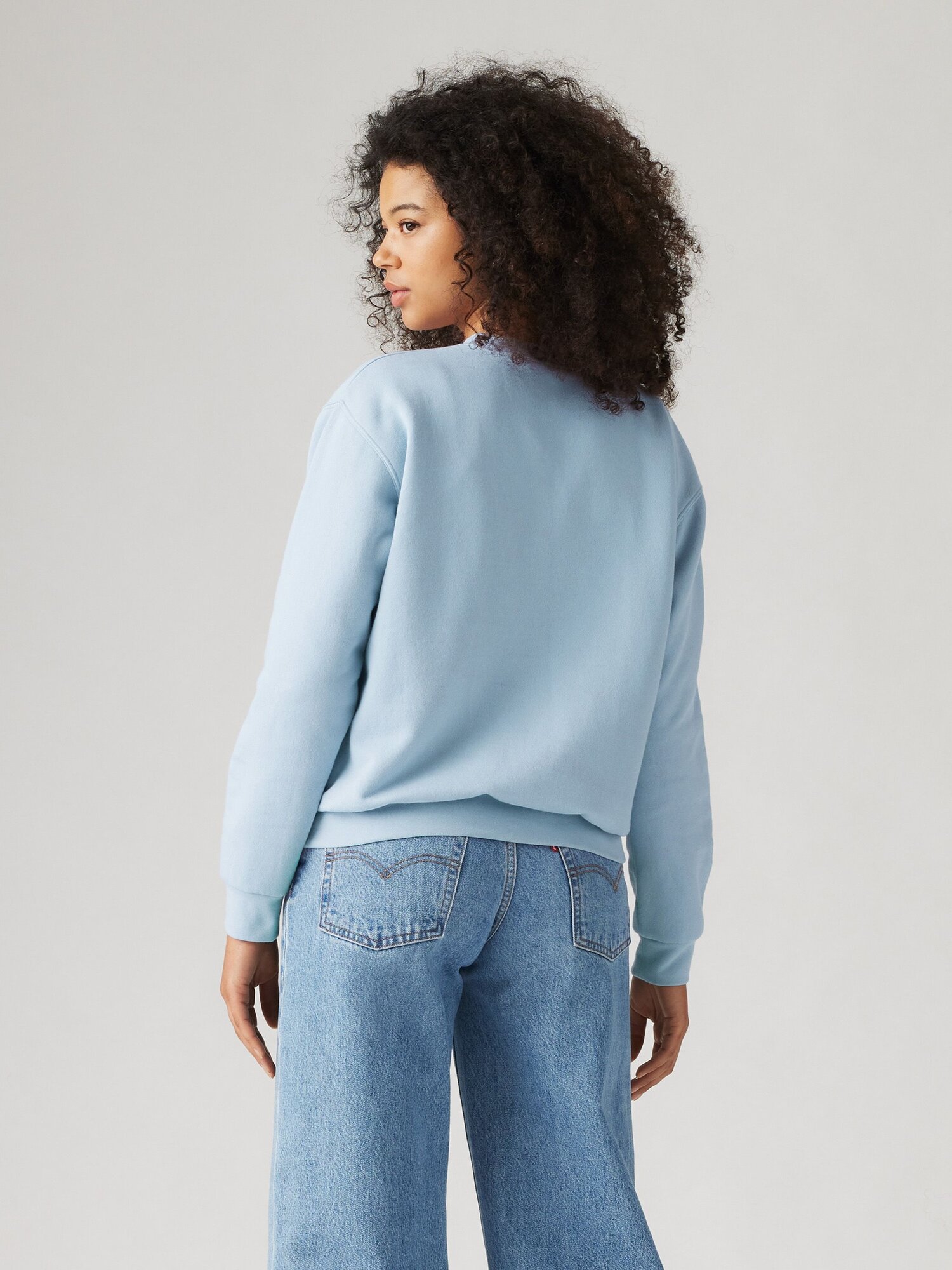 Свитшот Levi's, размер M, , голубой — фото 1