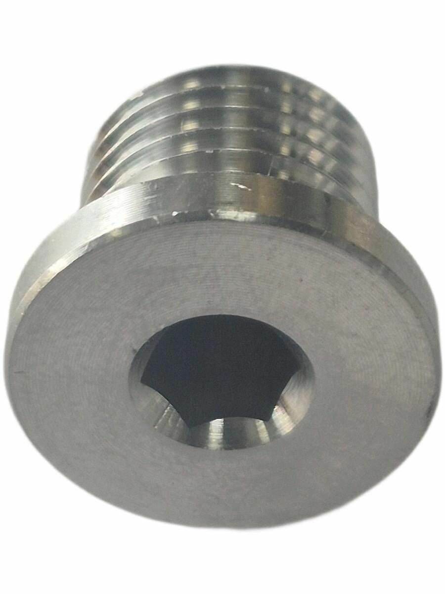 Заглушка М14*1,5 нержавеющая сталь — фото 1