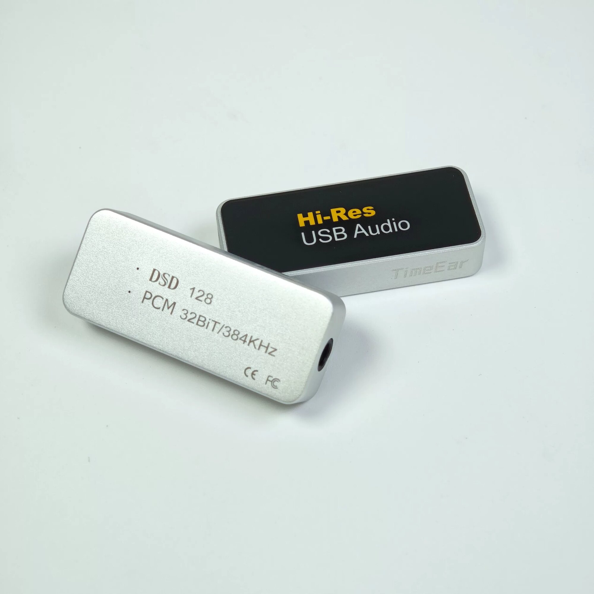 Серебристый портативный USB Type-C OTG DAC-адаптер для iPhone Android с поддержкой PCM/DSD, TEU-99