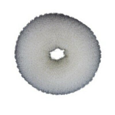 Бублик для волос КНР 8 см, средний, белый, поролоновый