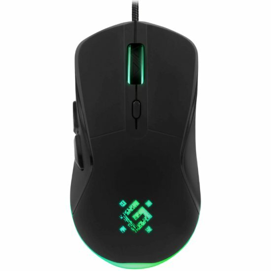 Мышь+коврик Defender Arga GM-049 проводная черный (52049)