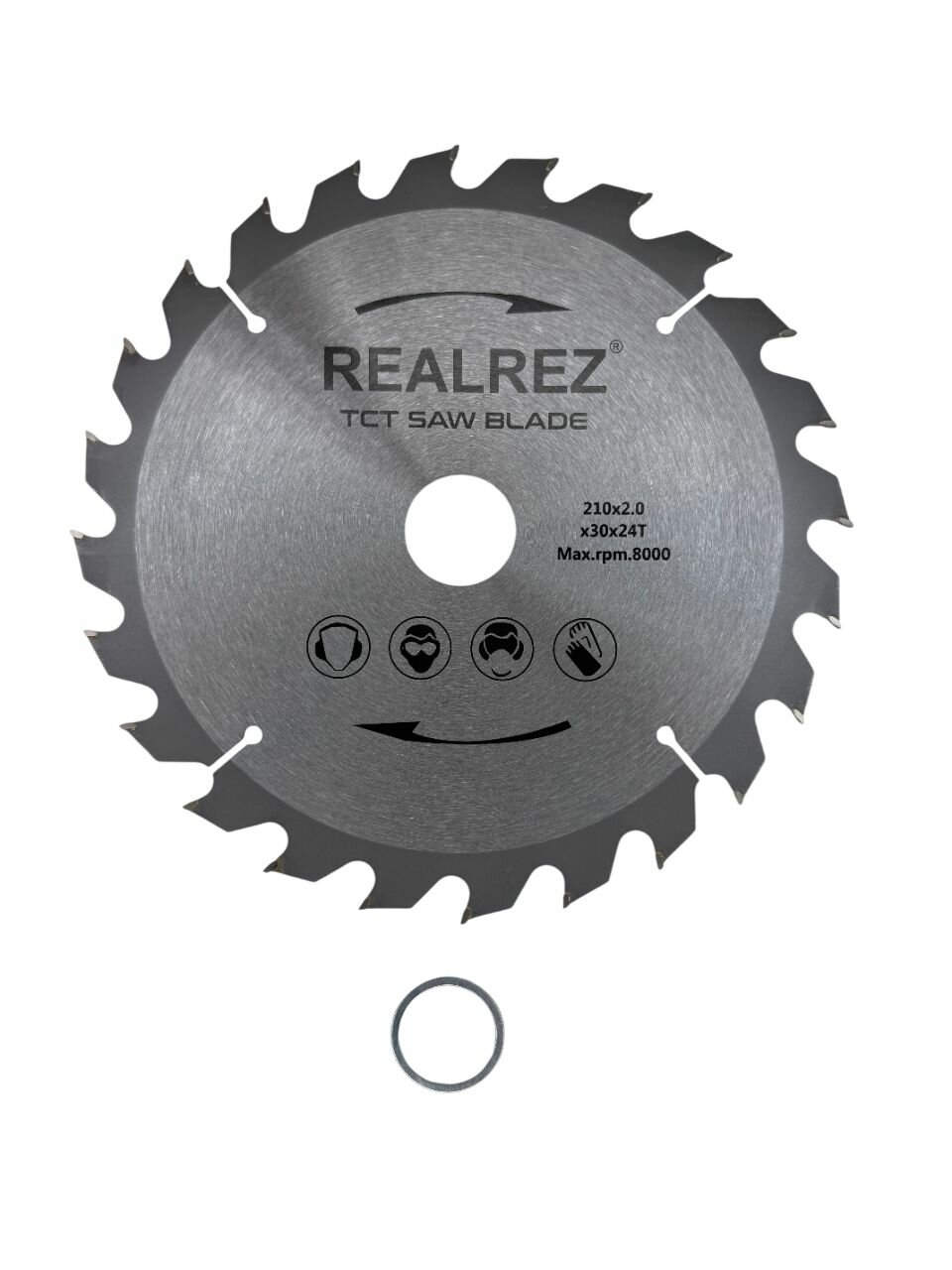 Пильный диск по дереву REALREZ 210x30/25.4 мм 24 зуба