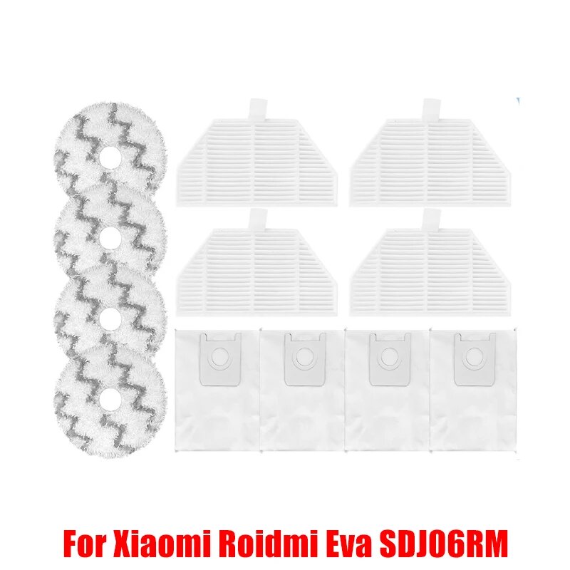 Салфетки и щетки для Xiaomi RoidMi Eva SDJ06RM, Белый, set 23
