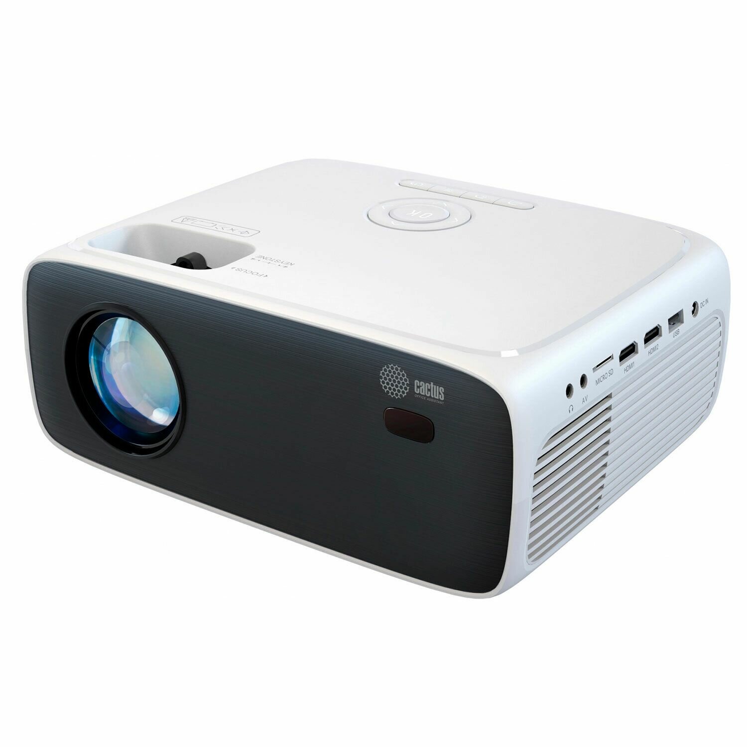 Проектор CACTUS LCD, 1920x1080, 16:9, 3200 ЛМ, 1500:1, 1.16 кг PRM.07WT. WUXGA