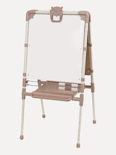 Изображение товара Мольберт - доска для рисования Nika "М2Л/БЖ2", двусторонняя, с магнитными элементами, бежевый