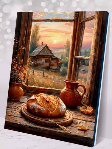 Изображение товара Картина по номерам "Деревенский натюрморт", хлопковый холст на подрамнике 40х50 см, акрил, 000 Art Hobby Home