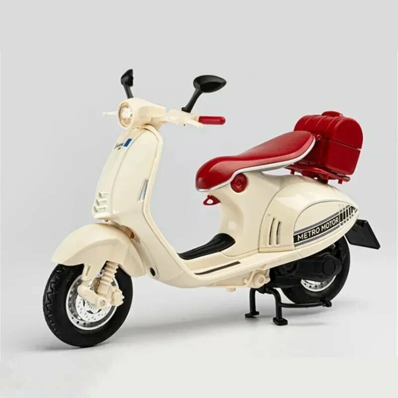 1:12 Vespa 946 Alloy Classic Leisure Motorcycle Model, Мотоциклетная модель, Уличный мотоцикл, Подарки из коллекции