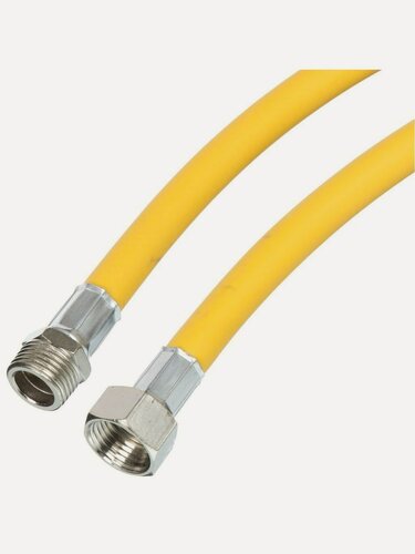 Изображение товара Подводка для газа Tuboflex 1/2 дюйма, длина 4 метра, тип соединения гайка-штуцер, материал ПВХ, производство Россия