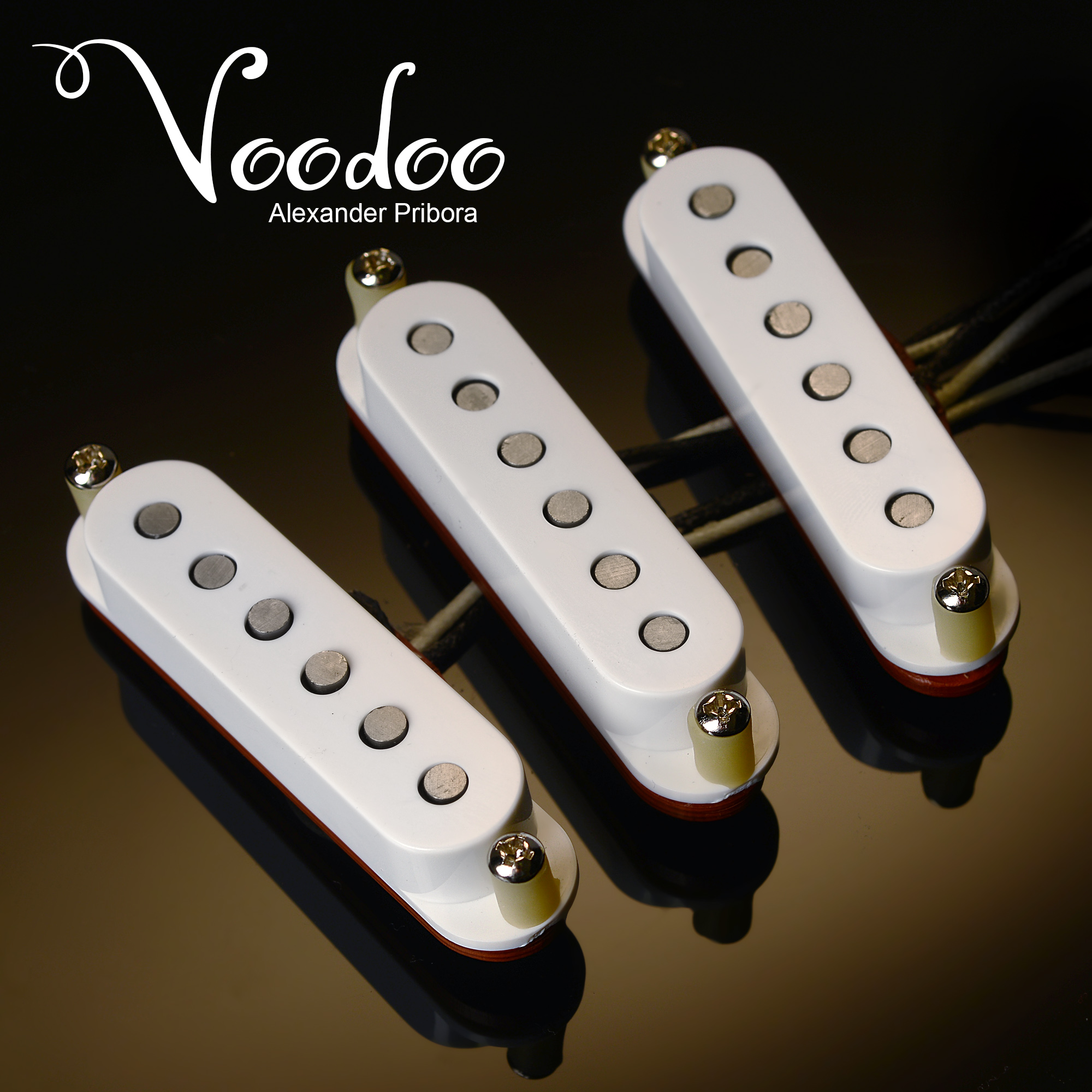 Звукосниматель сингл нековый Alexander Pribora Voodoo, винтажный белый