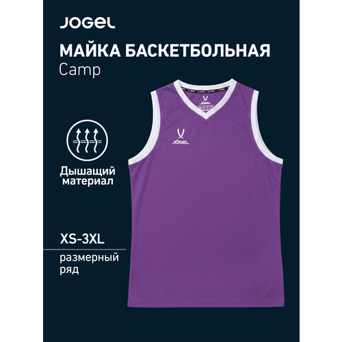 фото Майка спортивная jogel, размер l, фиолетовый