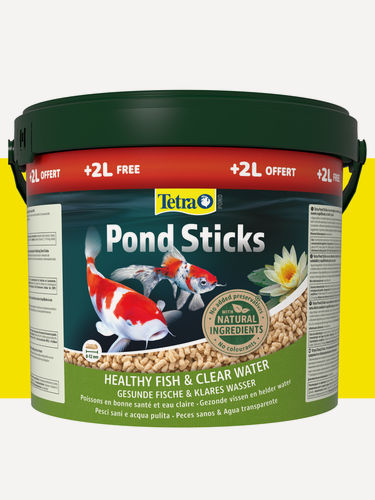Изображение товара Tetra Pond Sticks 12л, корм для прудовых рыб, гранулы для основного питания