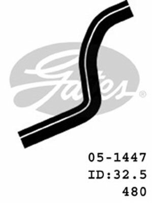Патрубок системы охлаждения CHEVROLET Lanos DAEWOO Nexia GATES 05-1447