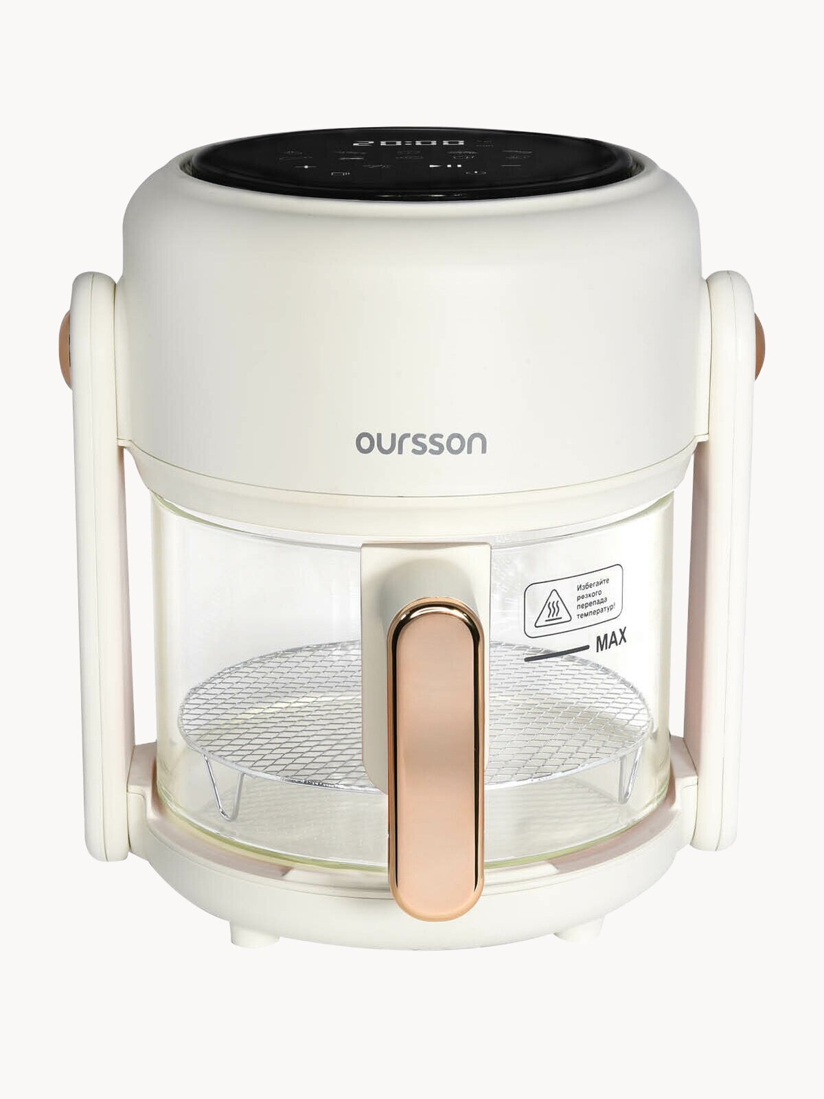 Аэрогриль Oursson "AG3500GD", мощность 1200Вт, объем чаши 3.5л, таймер на 0.85ч, 10 программ