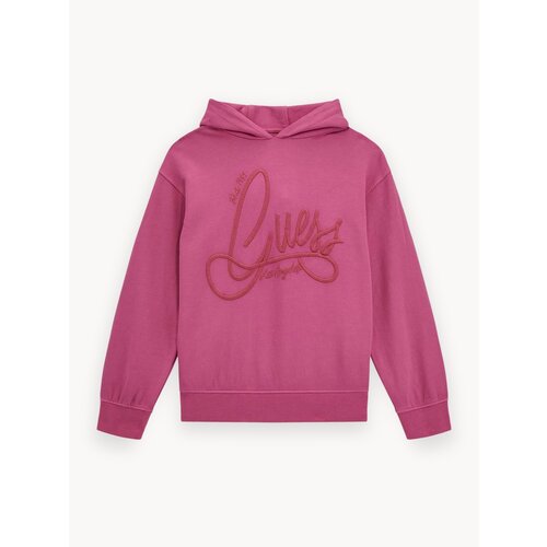 фото Худи guess ls hooded oversize active top, размер 7 лет, розовый
