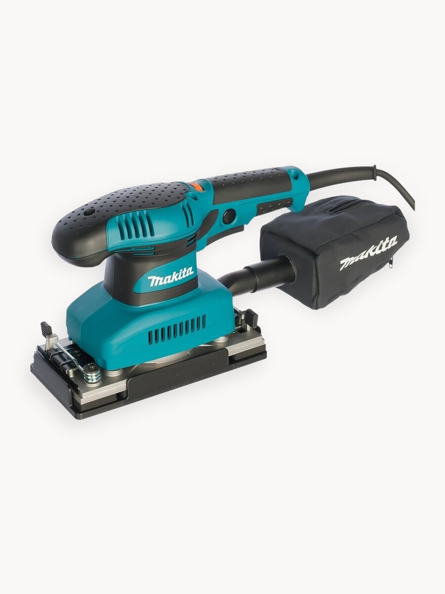 Шлифмашина Makita BO3711, подключение пылесоса, двухпозиционная рукоятка, 190Вт