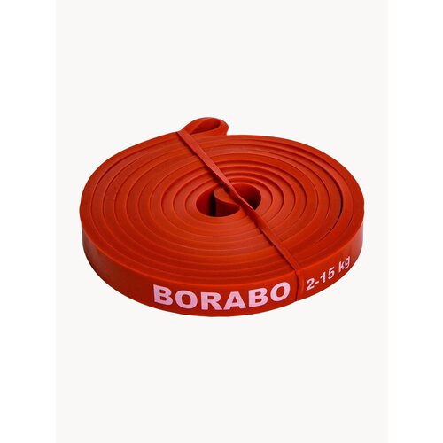 Резинка для тренировок BORABO, эспандер ленточный красный, 2-15 кг
