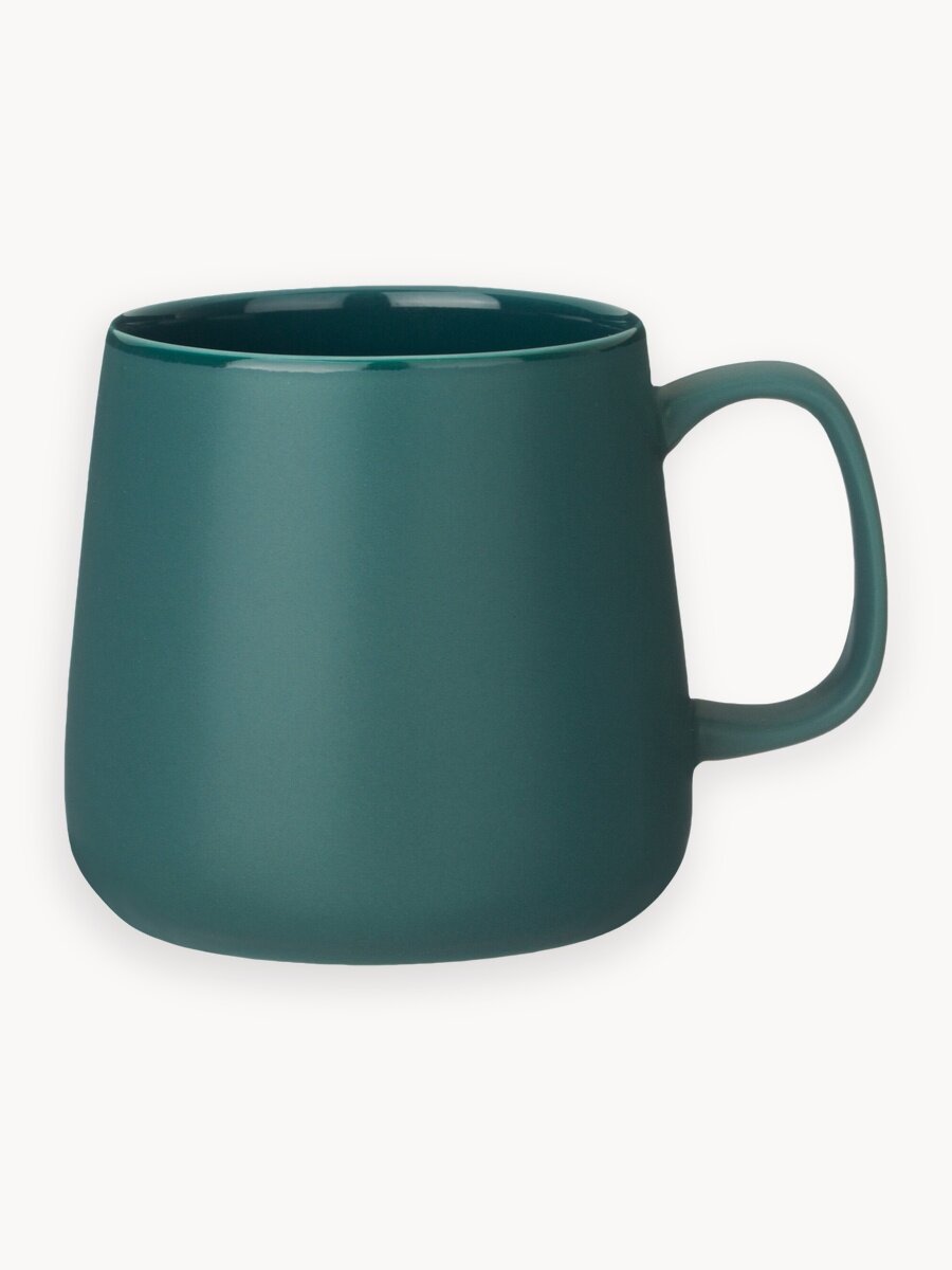 Кружка Lefard "Trendy" 420 мл, фарфоровая, для чая и кофе, зеленая