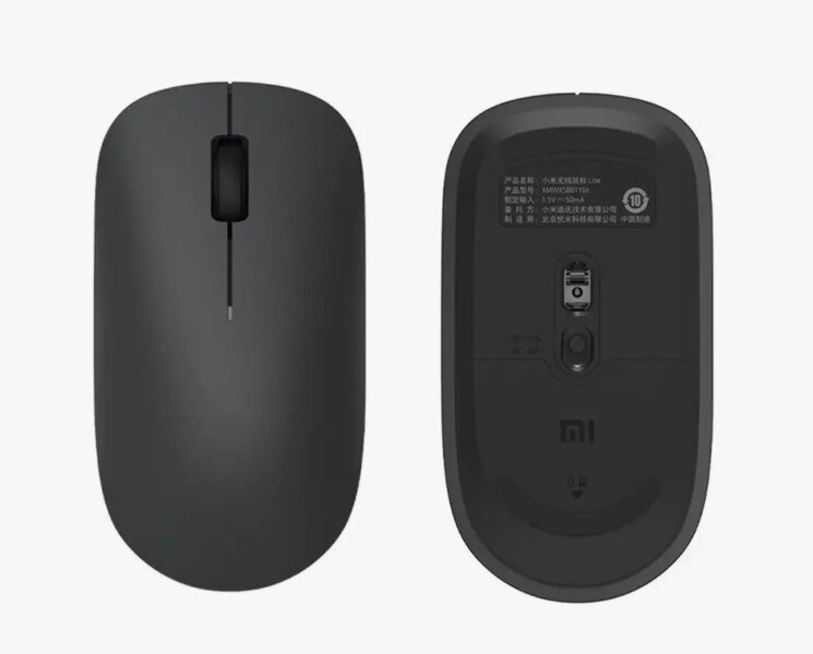 Беспроводная мышь Xiaomi Wireless Mouse, Lite, Black, 2.4GHz — фото 1