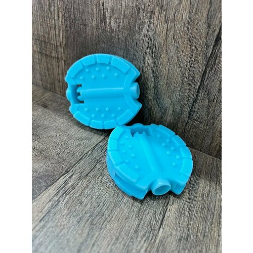 Педали детские для 3-х колесных велосипедов, цвет голубой, пластик