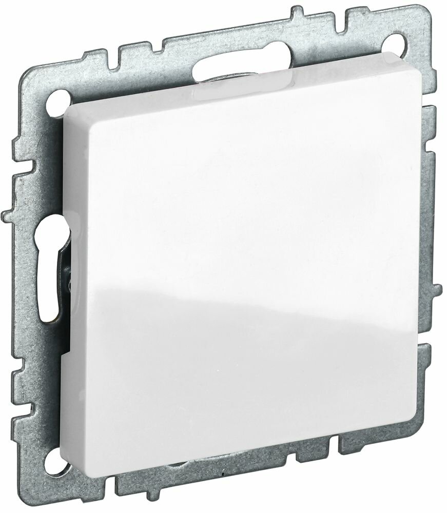 IEK BRITE Заглушка с суппортом МЗ10-БрБ белый, BR-PL10-K01