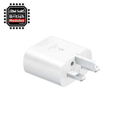 Сетевое зарядное устройство Samsung USB Type-C, адаптер 25W для быстрой зарядки, 3-PIN , TA-800 белый — фото 1