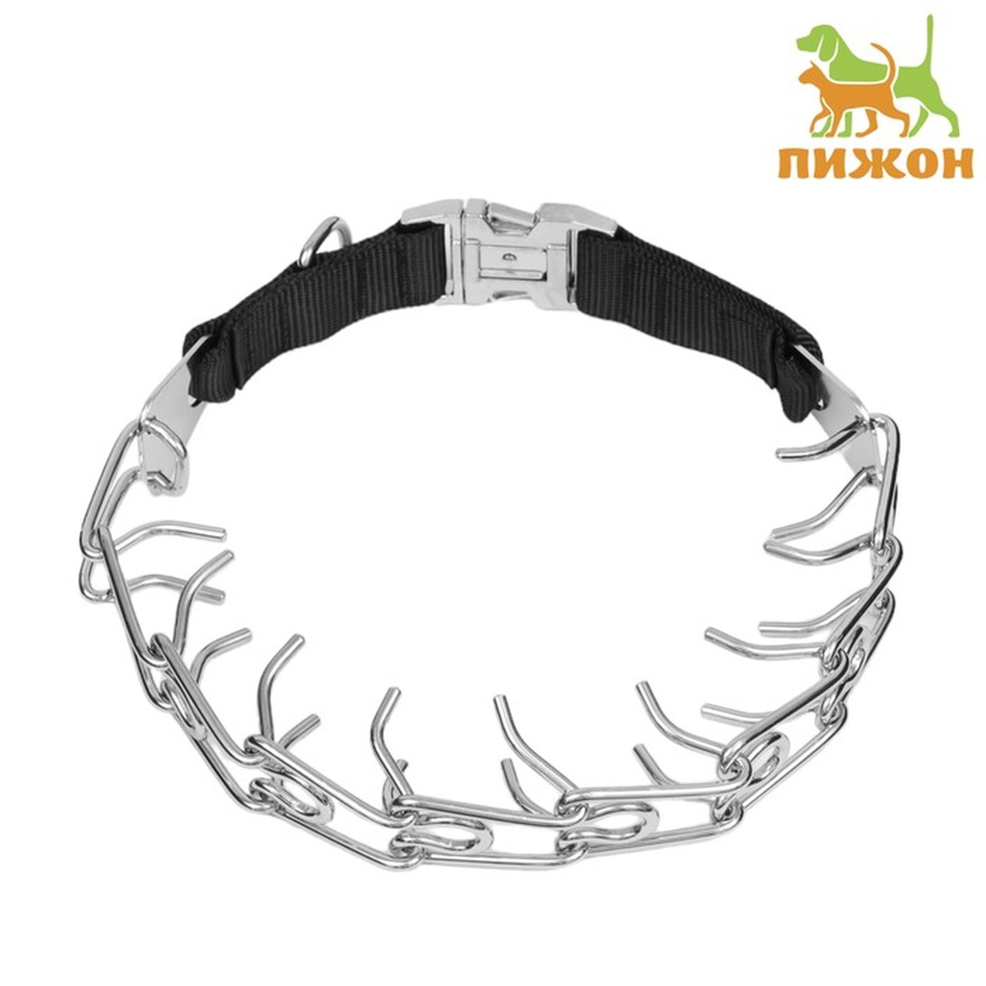 Ошейник строгий с металлическим фастексом 60 см толщина проволоки 4 мм