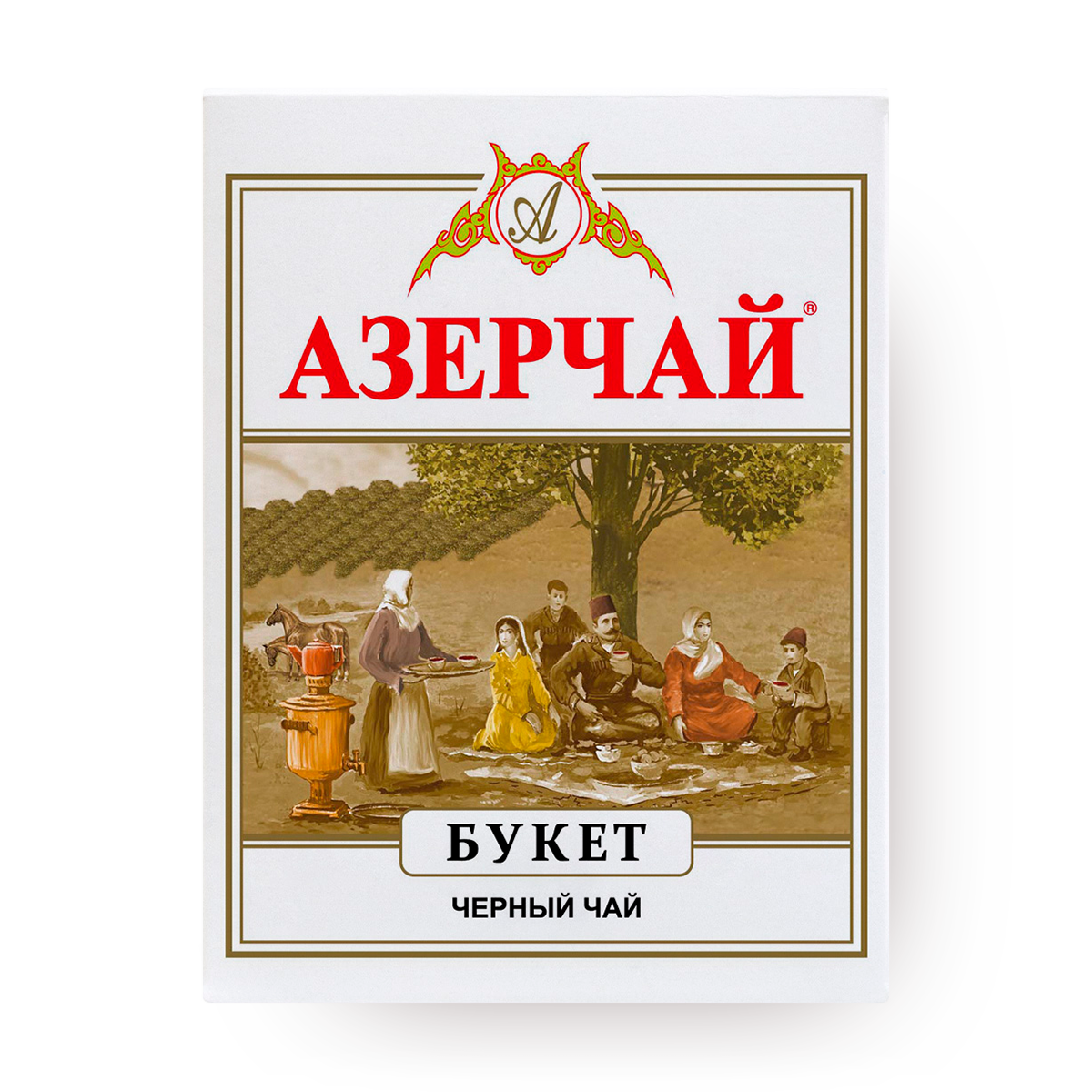 Чай Азерчай "Букет", чёрный, крупнолистовой, листовой, 100 граммов