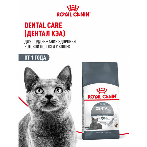Корм для взрослых кошек Royal Canin Dental Care (Дентал кэа) сухой для профилактики образования зубного налета и зубного камня, 0,4 кг