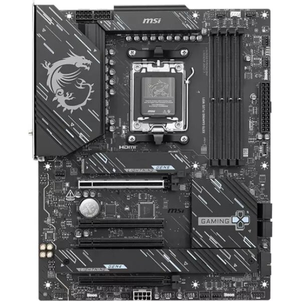 Материнская плата MSI X870 GAMING PLUS WIFI SocketAM5 AMD X870 ATX AC`97 8ch(7.1) 5Gigabit RAID+HDMI — фото 1