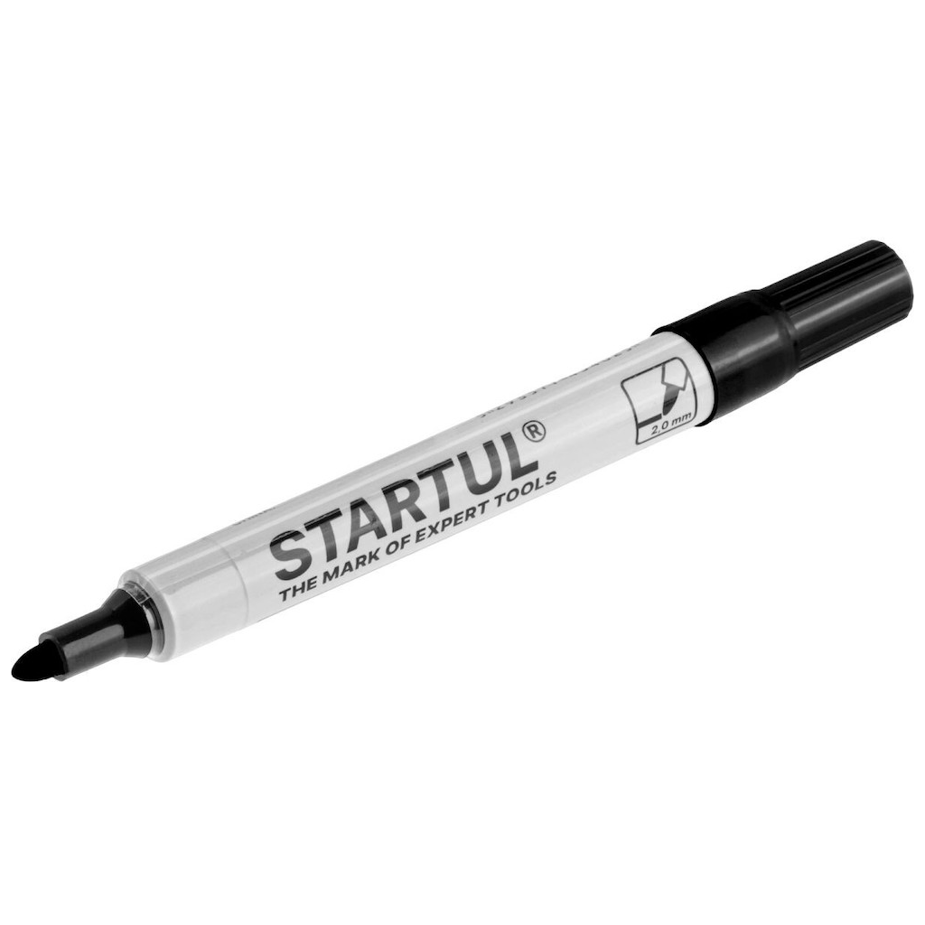 Маркер строительный перманентный фетровый STARTUL Profi черный (ST4340-01)