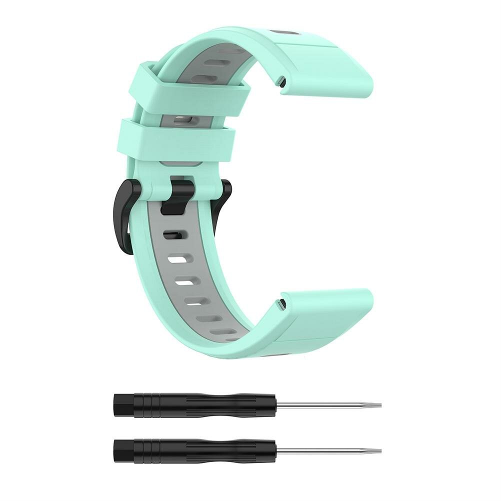Заменные ремни, совместимые с Garmin Fenix 7x/Fenix 6x GPS/Fenix 6x Pro Watch Silicone Strap 26 мм быстрого выпуска с инструментом