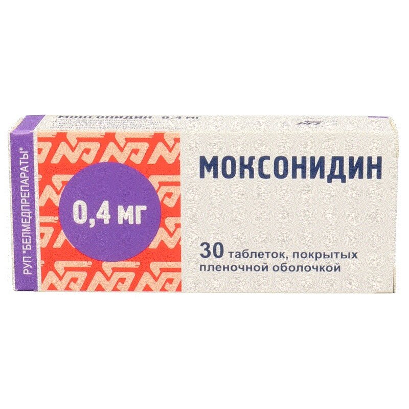 Моксонидин Таб п п о04Мг 30