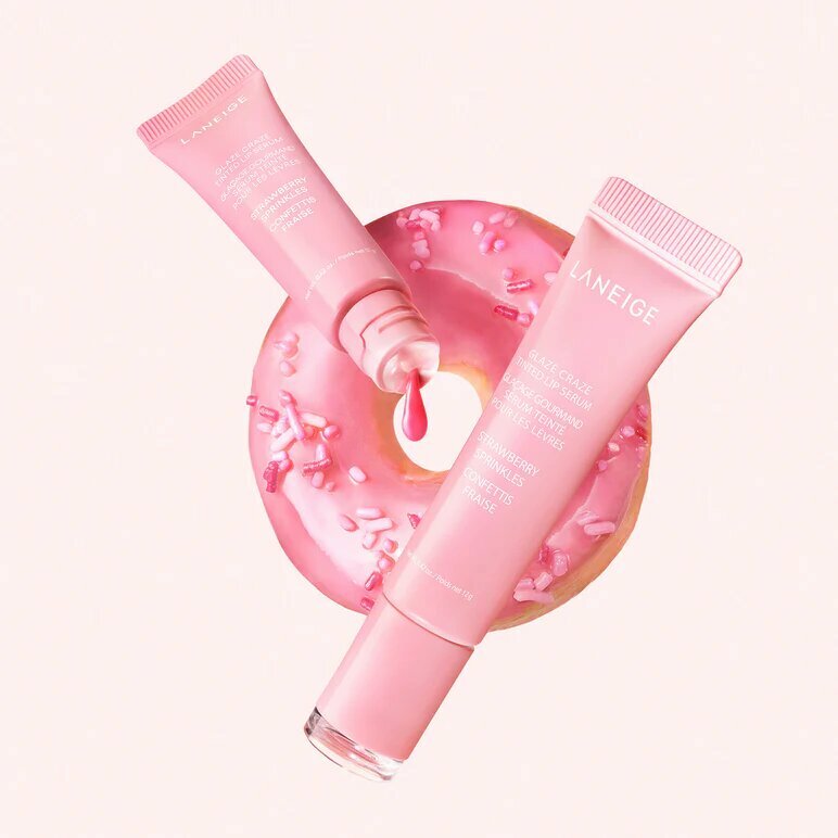 Бальзам-сыворотка Laneige Glaze Craze Strawberry Sprinkles Cool Pink, для губ