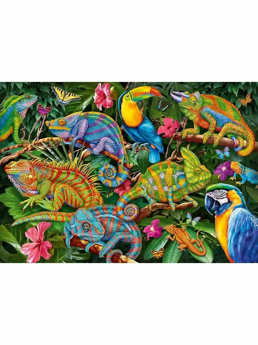 Cherry Pazzi Пазл 2000 деталей Удивительные хамелеоны