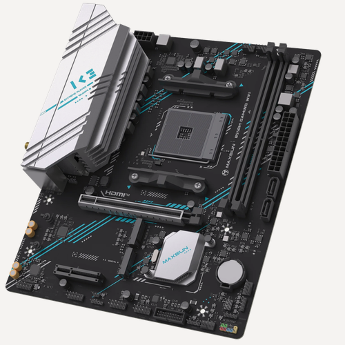 Изображение товара Материнская плата Maxsun MS-B550M GAMING WIFI черный, AM4, mATX, 2*DDR4, VGA/HDMI, 2*SATA3, 2*M.2