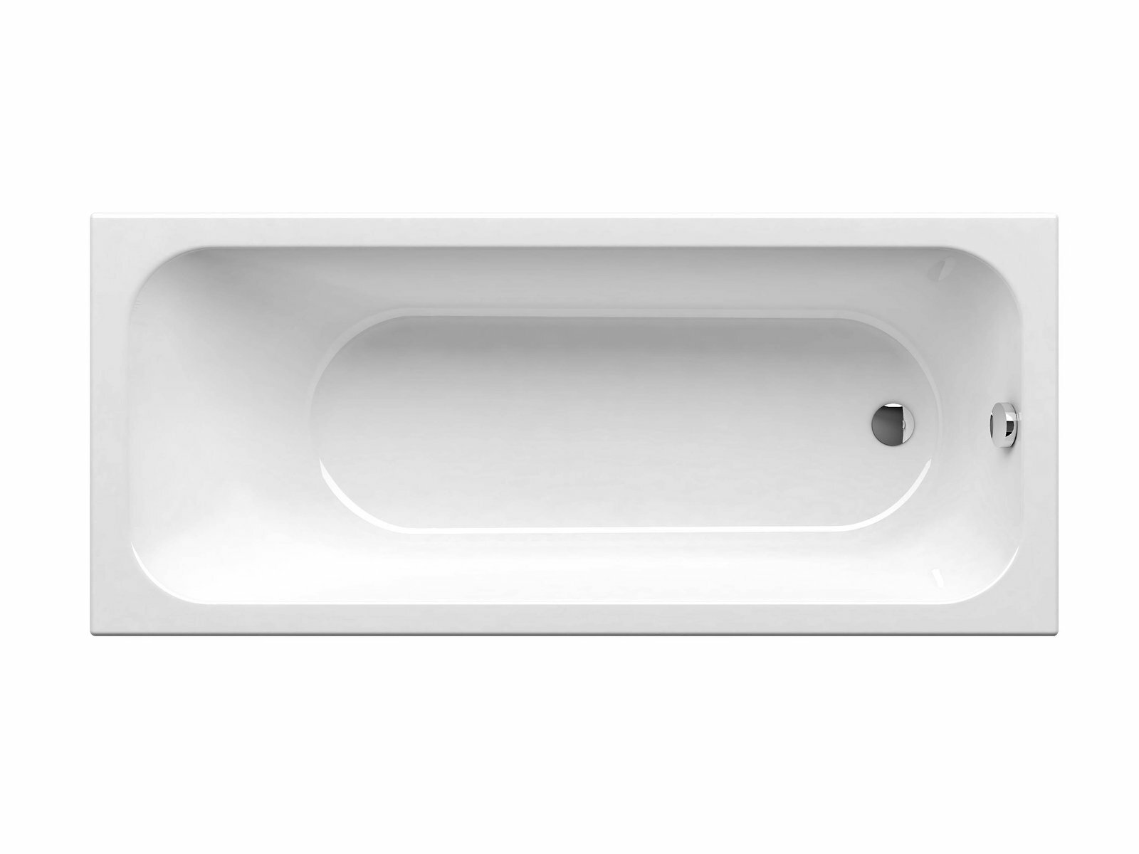 Ванна акриловая 160х70 Ravak Chrome Slim C731300000 белая. прямоугольная