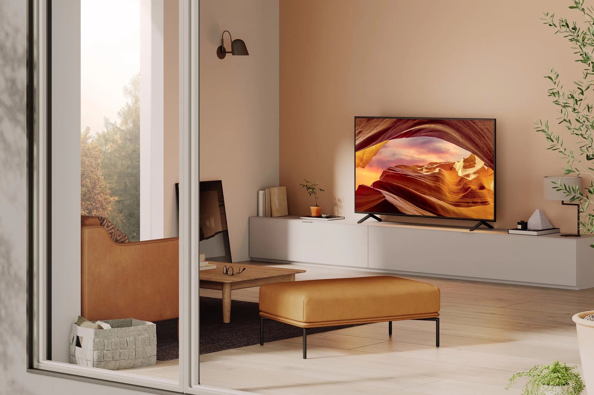 Телевизор Sony KD 55X75W, Android, 16 ГБ, диагональ 55" (140 см), Wi-Fi, Bluetooth