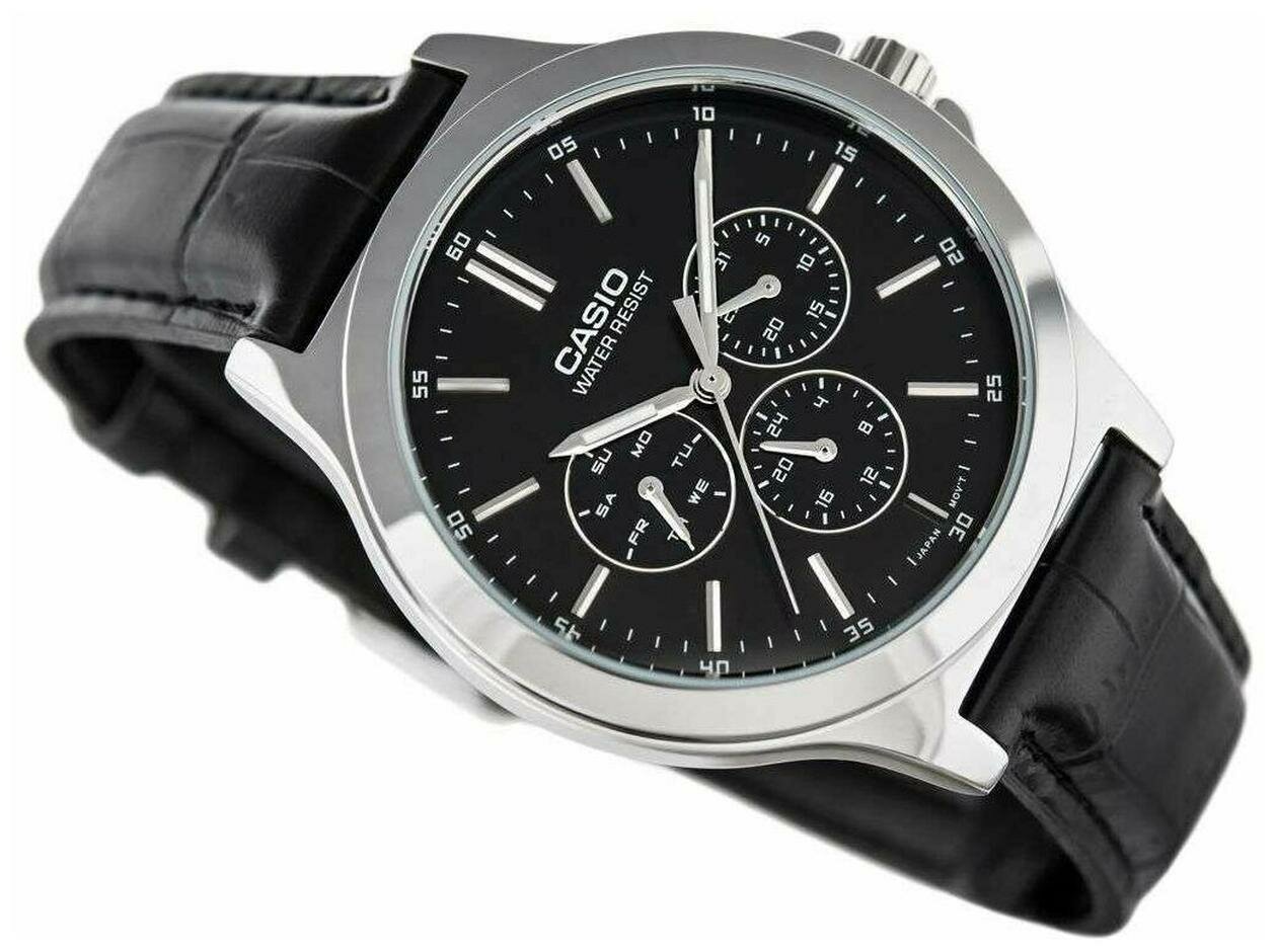 Наручные часы CASIO, серебристый/черный — фото 1