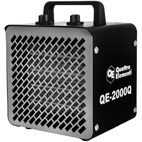 Нагреватель воздуха Quattro Elementi электрический керамический QE-2000Q КУБ (10/20 кВт 140 м. куб/ч площадь обогрева 20 м2) (915-960)