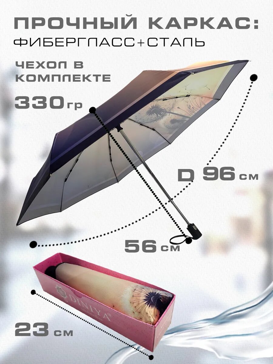 Зонт , бежевый — фото 1