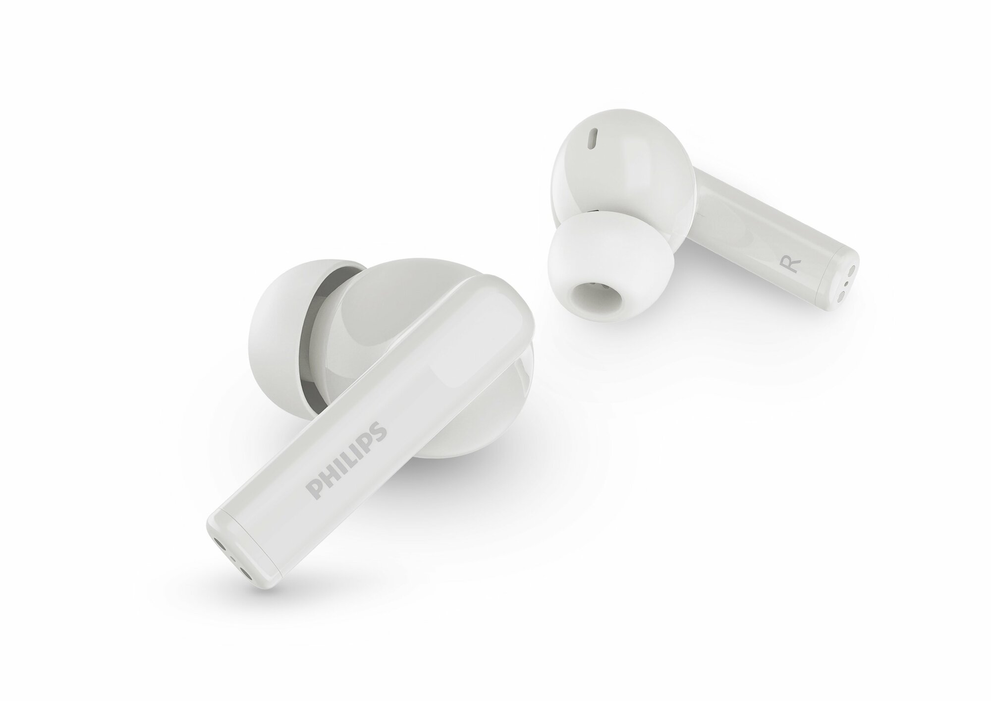 Полностью беспроводные наушники с шумоподавлением Philips TAT3559WT белый до 20 часов воспроизведения