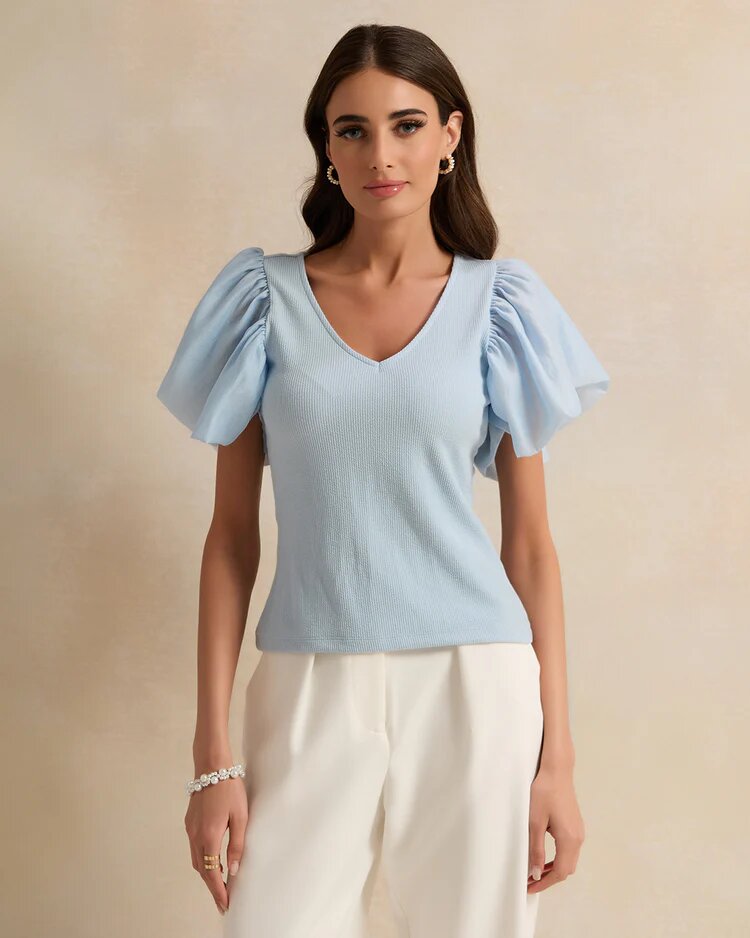 Блуза REDTAG, размер 10, синий — фото 1