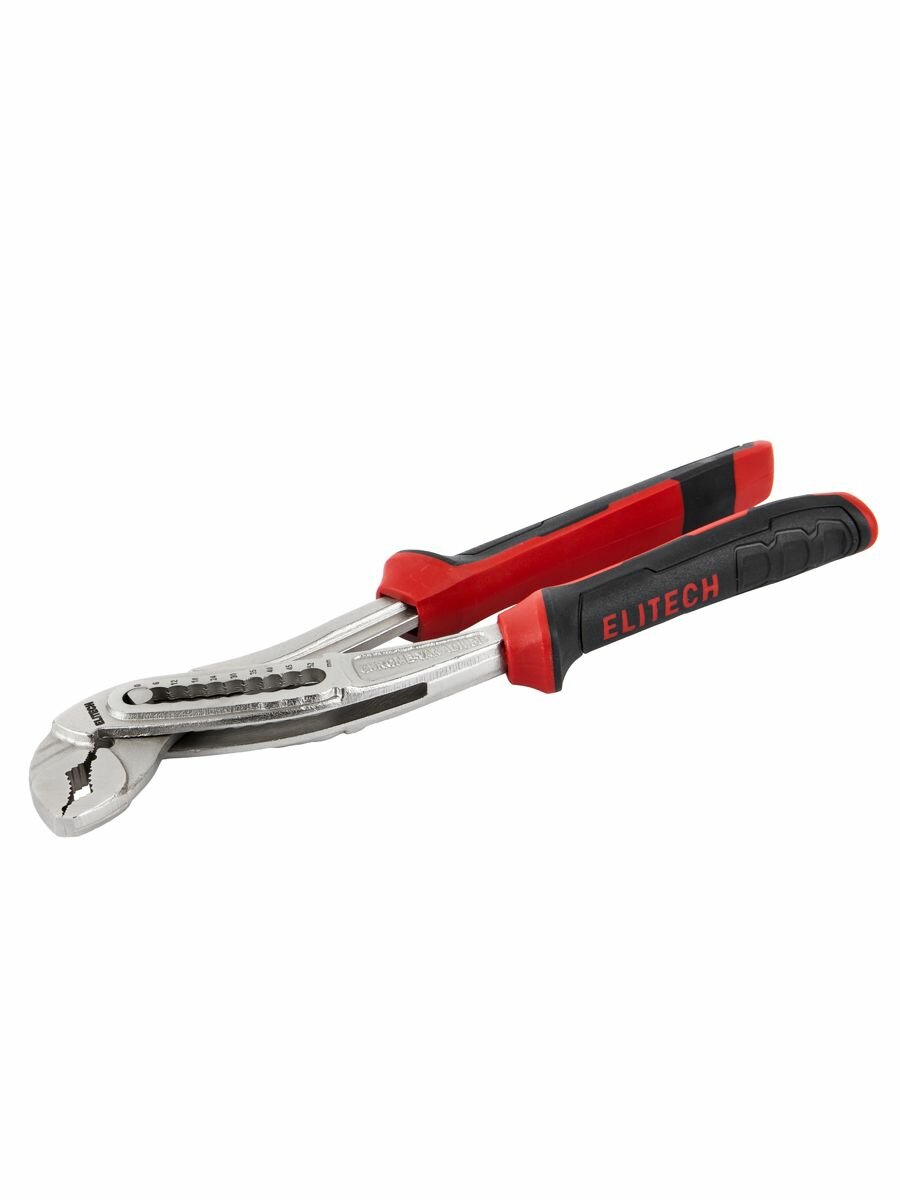 Клещи переставные ELITECH 150201, 250мм, 52мм — фото 1