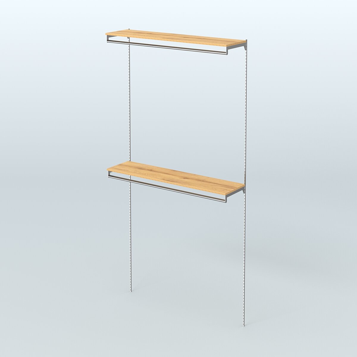 Модульная система Neo Fix №10 с двумя сборными поручнями и полками ДСП 16 мм (1200 мм) Дуб Золотистый