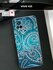 Силиконовый чехол на Vivo V21 / Виво V21 с принтом "Узоры на синем"