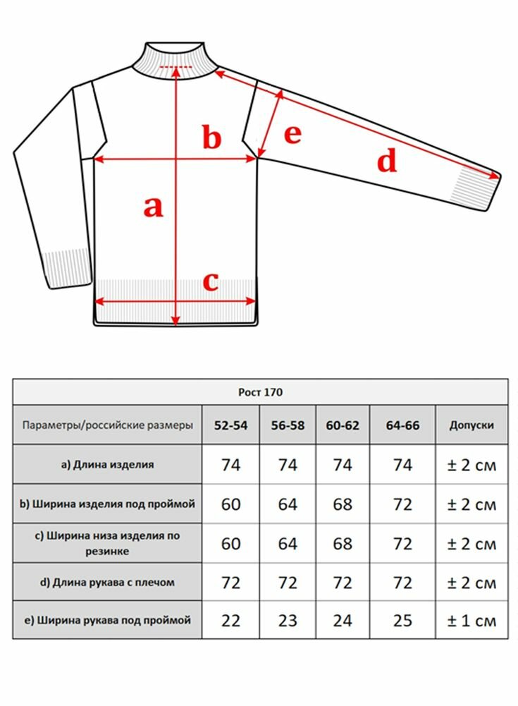 Джемпер POLLEN, размер 64-66, черный, Черный — фото 1