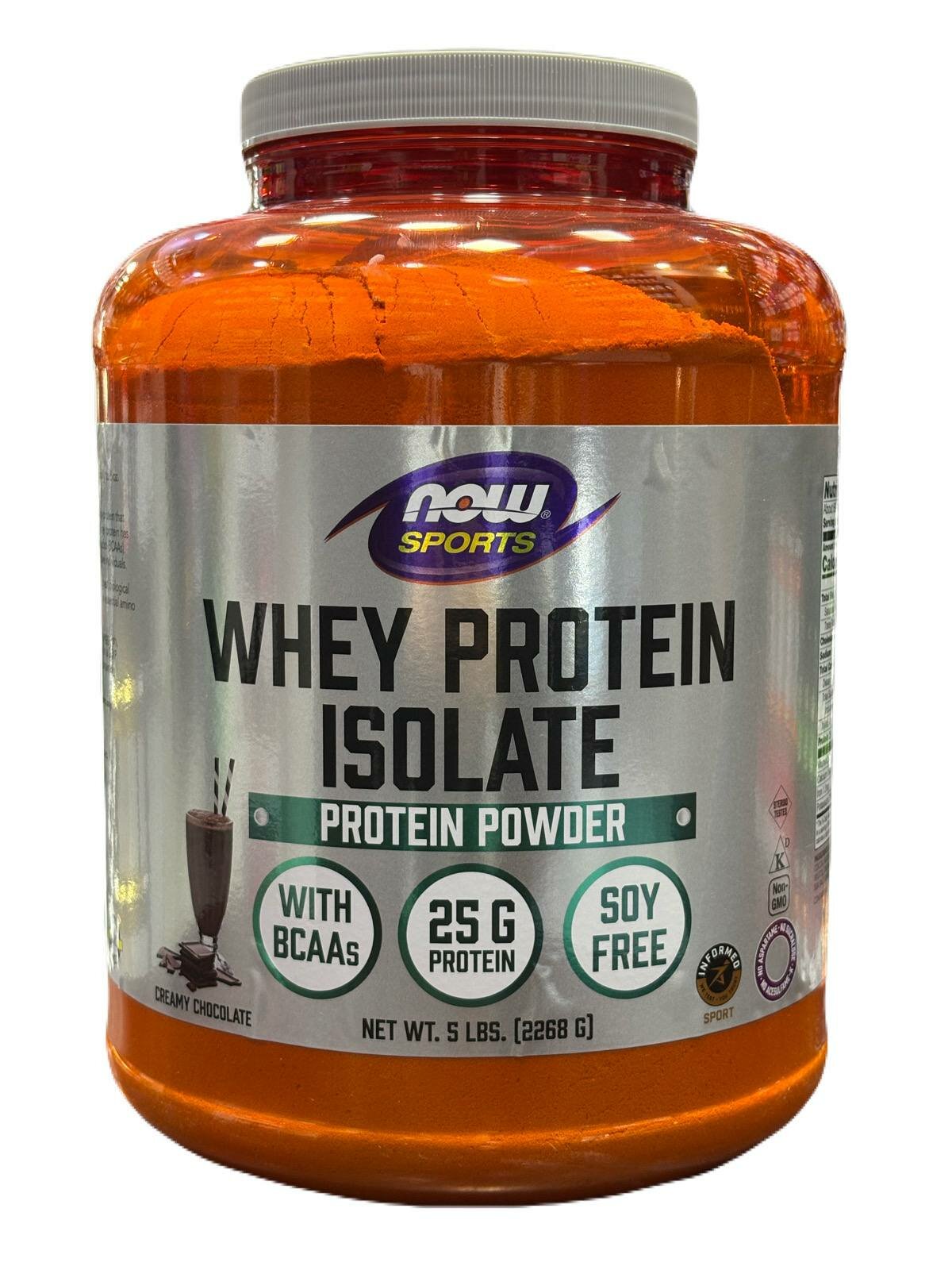 Now whey protein isolate, 5lbs 2268гр, 75 гр белка в 1 порции, без сахара и глютена