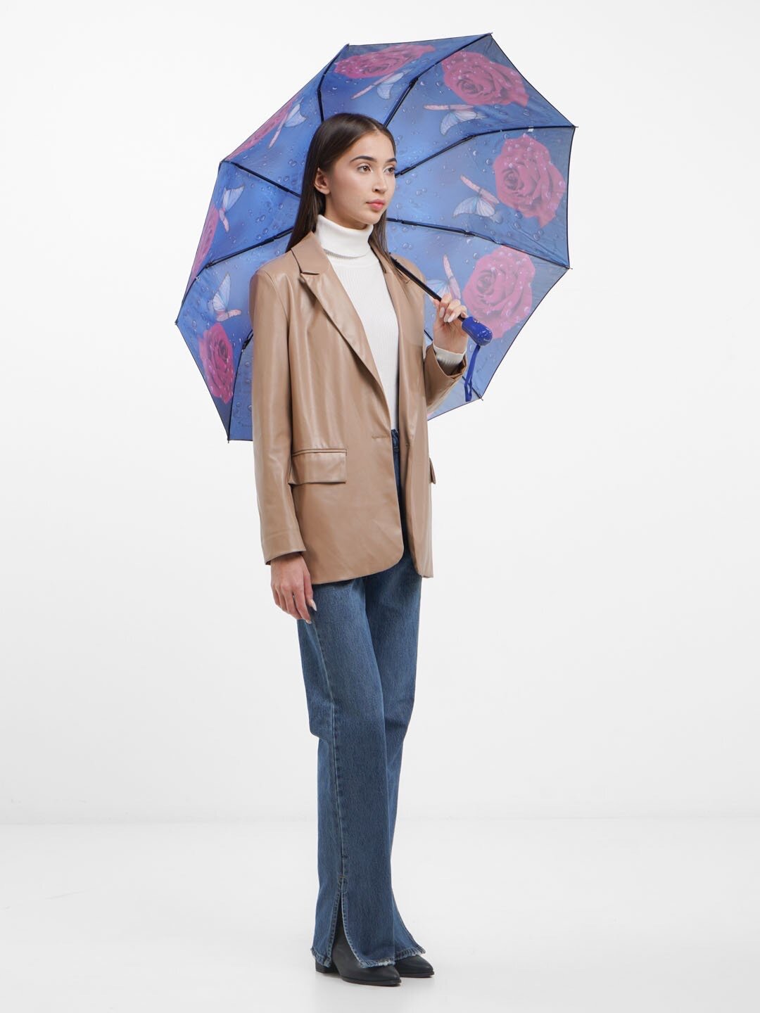 Зонт Yuzont, голубой, — фото 1