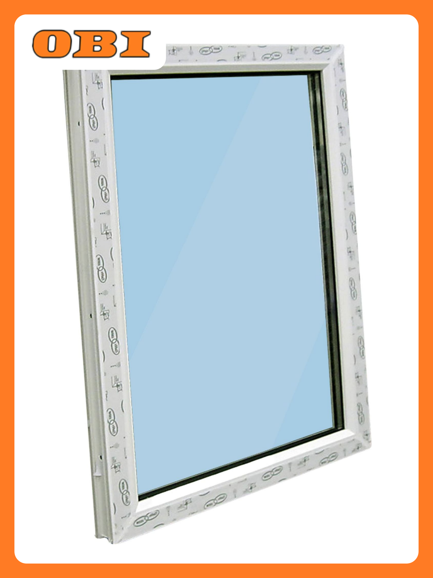 Окно ПВХ одностворчатое 1160x720 мм глухое