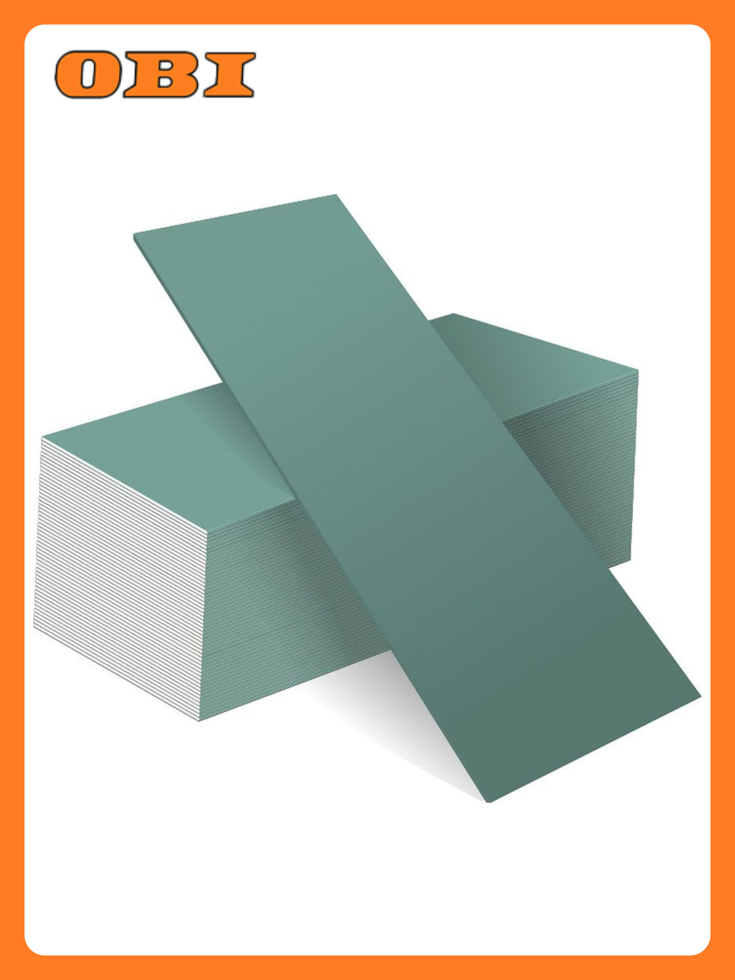 Гипсокартон Волма влагостойкий утоненная кромка 2500 x 1200 x 125 мм 3м²